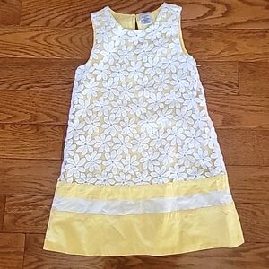 Gymboree Yellow and White Floral Kids Dress
